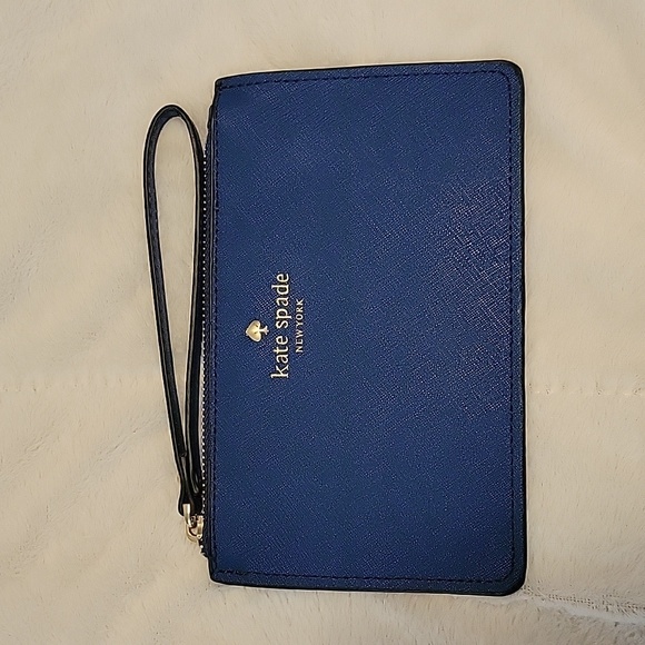 kate spade Handbags - kate spade wristlet wallet: blue
